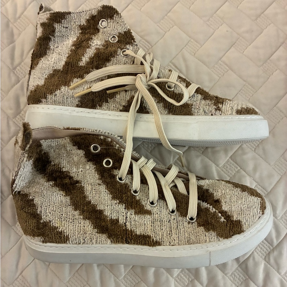 NEW! Anthropologie  Wolf & Willa High-Top Women's Sneakers